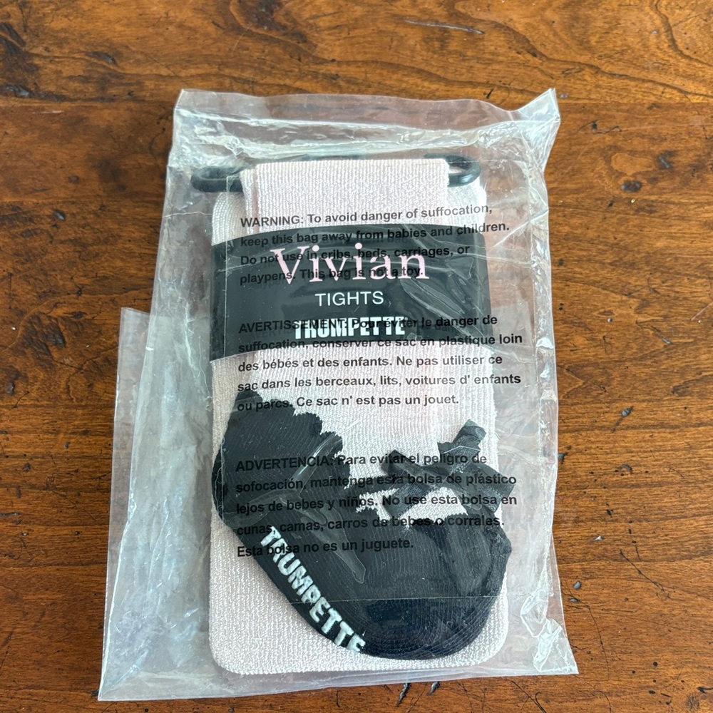 NWT Trumpette Vivian Pink Tights, 6-12 Months